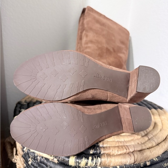 Nine West Brown Suede Knee-High Boots - Picture 2 of 7